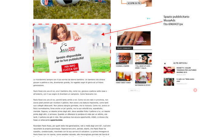 Banner Pubblicitario MusaAds 696×431px